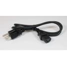 3FT Standard Power Cord- IEC 320 EN 60320 C3 - F USA