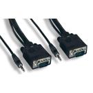 6FT SVGA with Audio Cable Monitor Male to Male