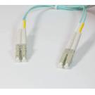 10Gb Duplex Multimode 50 125 OM4 Fiber Optic Patch Cable LC-LC Aqua 2M