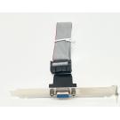 VGA Port HD15F Adapter to IDC16 12 Inch with Bracket Ribbon Cable Connector