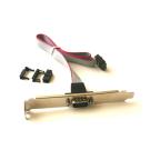 30in DB9 To IDC10 Serial Port Everex Cable Bracket Add DB9 Port AT Motherboard