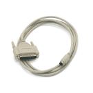 6FT Mini DIN8 MDIN8 to DB25 Cable Cord Male 28AWG Serial RS-232