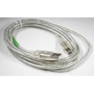 USB 2.0 Cable A-B Silver 6FT