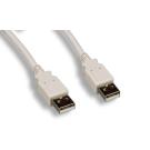 USB 2.0 Cable TYPE A-Male to TYPE A-Male Cable 6FT White