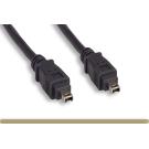 10FT Firewire Cable Black 4PIN 4PIN