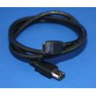 3FT Black Firewire Cable 6PIN 6PIN
