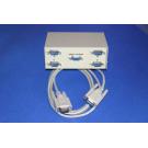 4-Way Serial Switch Box 4 DB9-Male to 1 DB9-Female ABCD with FREE Cable
